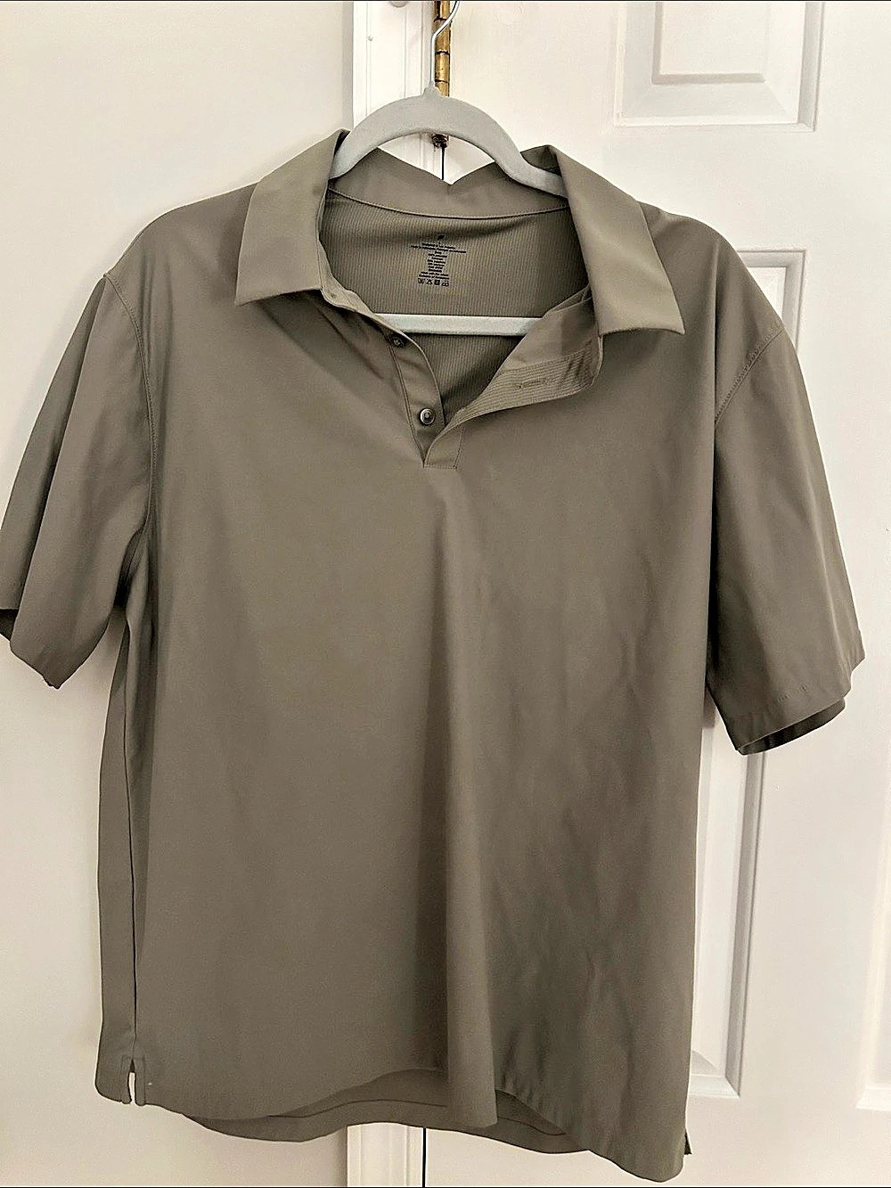 Fabletics The 24-7 Polo Men's Gray Polo Shirt